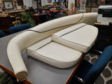 Custom Boat Seats' Upholstery Solid Color with Welting