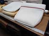 Custom Boat Seats' Upholstery Solid Color with Welting