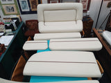 Custom Boat Seats' Upholstery Solid Color with Welting